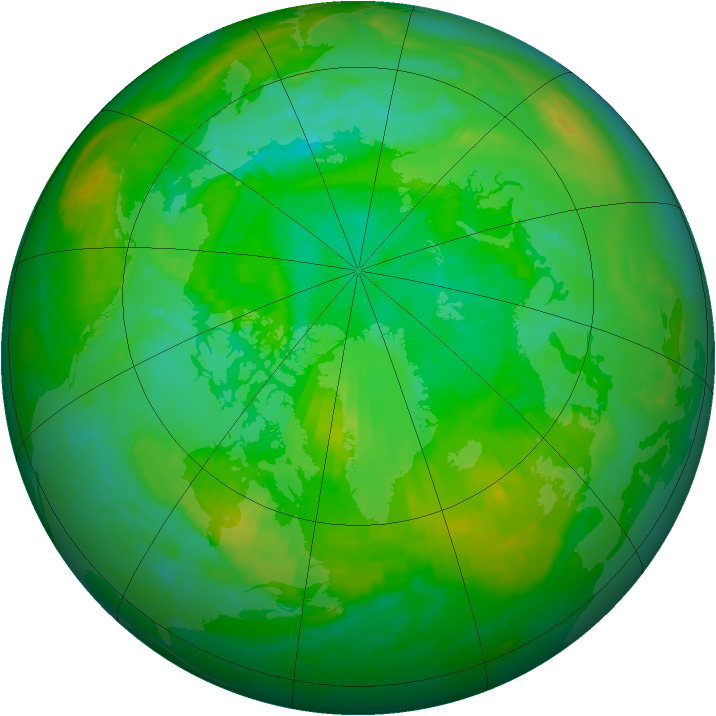 Arctic ozone map for 26 July 2003